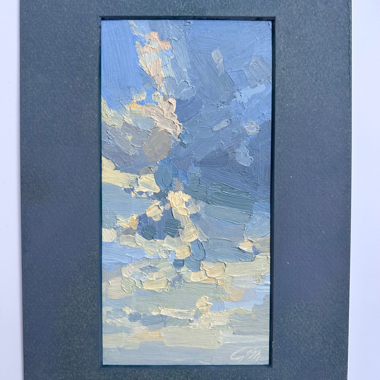 Sky and clouds, Lutry port. August 2024. 9x18cm