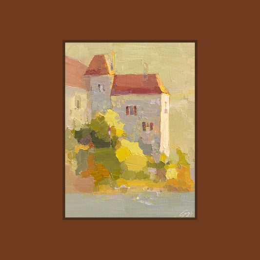 Rivaz. Château de Glérolles. 14x19cm