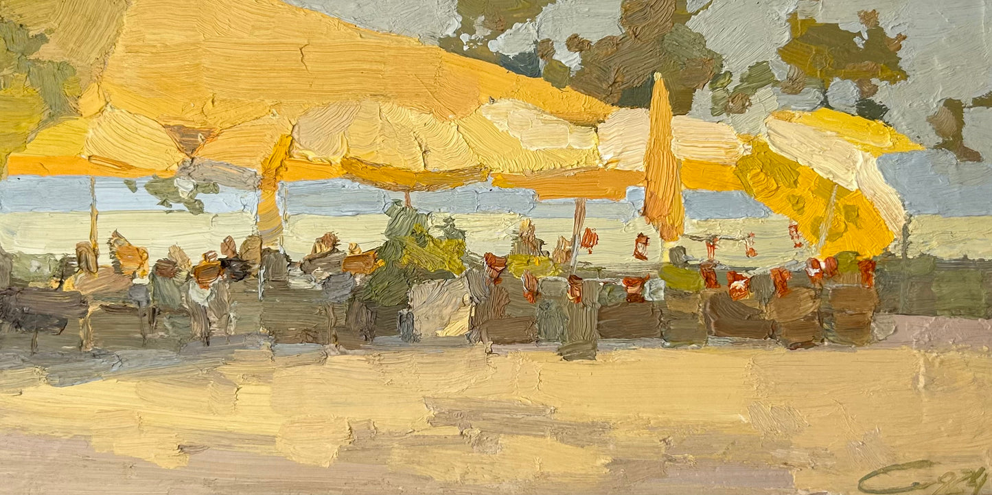 National day, Lutry. 1st August 2024. Cafe de la Poste. 9x18cm